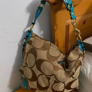 Coach Large Carly Signature jacquard